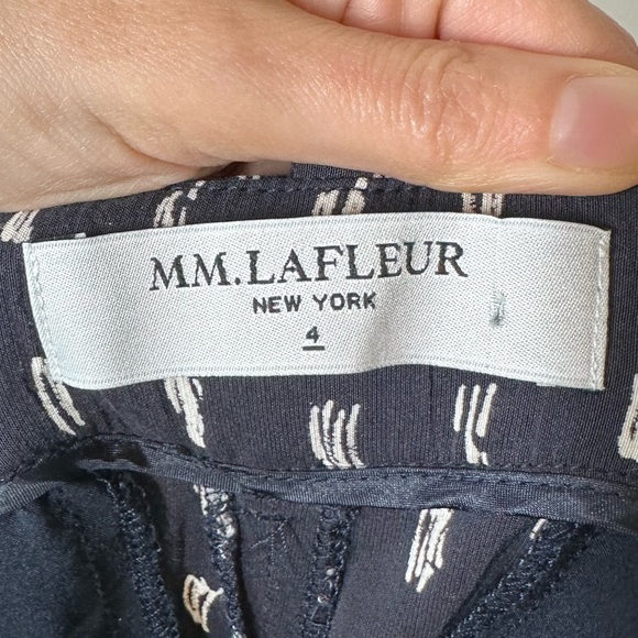 MM Lafleur The Flynn Trouser Nay Ikat Print Size 4 - Picture 8 of 11